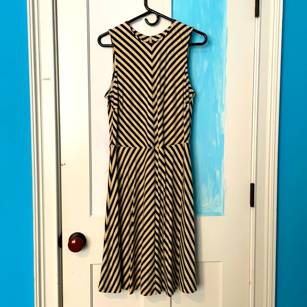 J. McLaughlin Jersey Knit Striped Dress